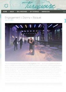 high line engagement session featured something turquoise
