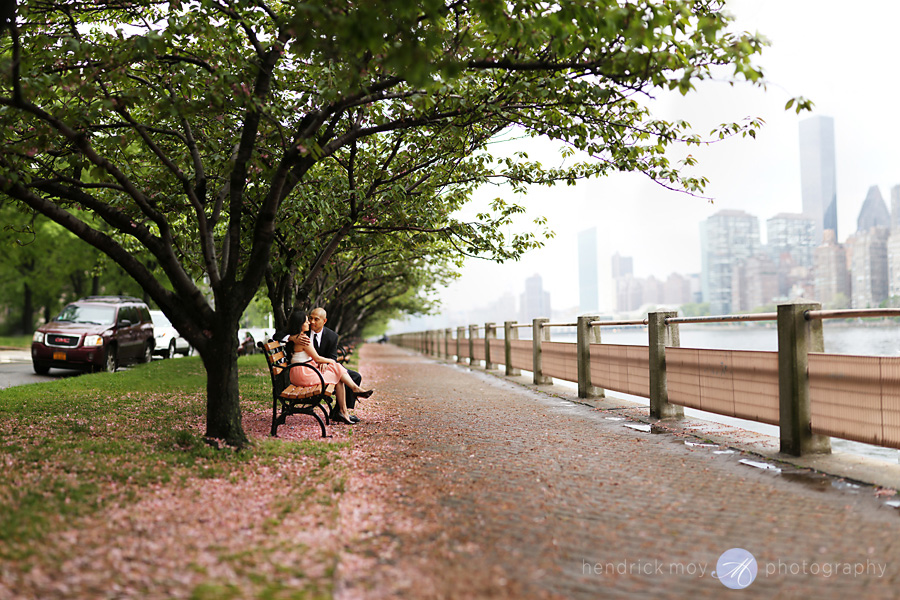 Roosevelt Island engagement photographer brenizer panorama