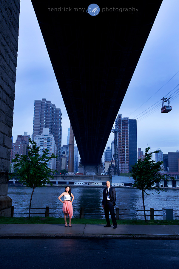 Roosevelt Island engagement photographer composite