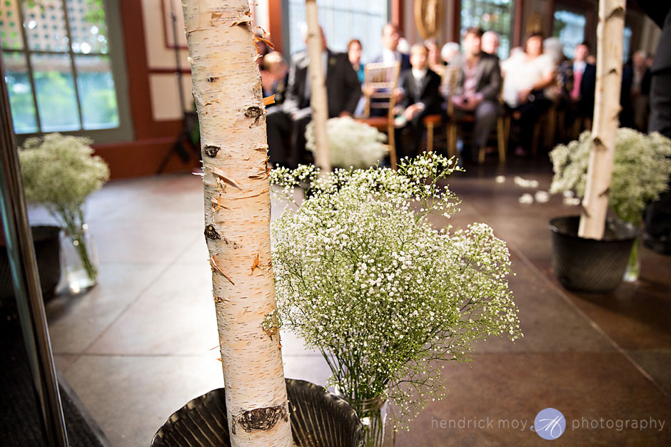 hudson valley wedding photography  ceremony baby breath floral
