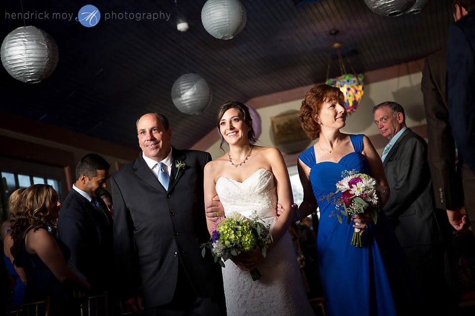 bride down the aisle hudson valley wedding photography 
