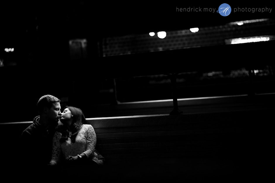 poughkeepsie train station engagement photos