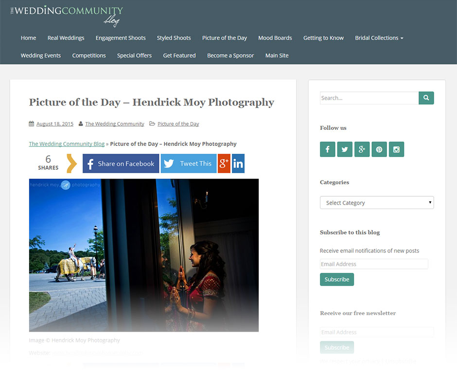featured indian wedding photographer in ny baraat