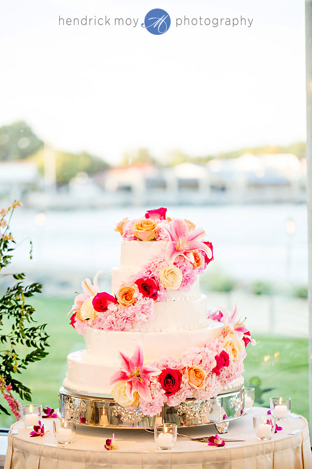 wedding cake glen island harbour club