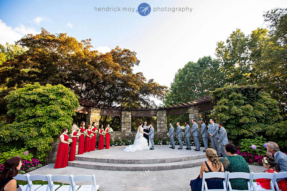 le chateau outdoor wedding ceremony