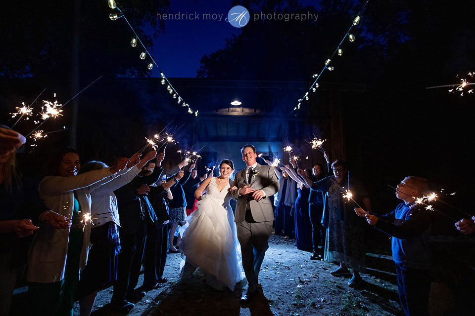 wedding sparkler exit