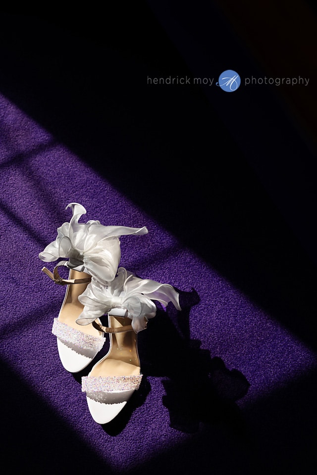 wedding shoes dramatic light